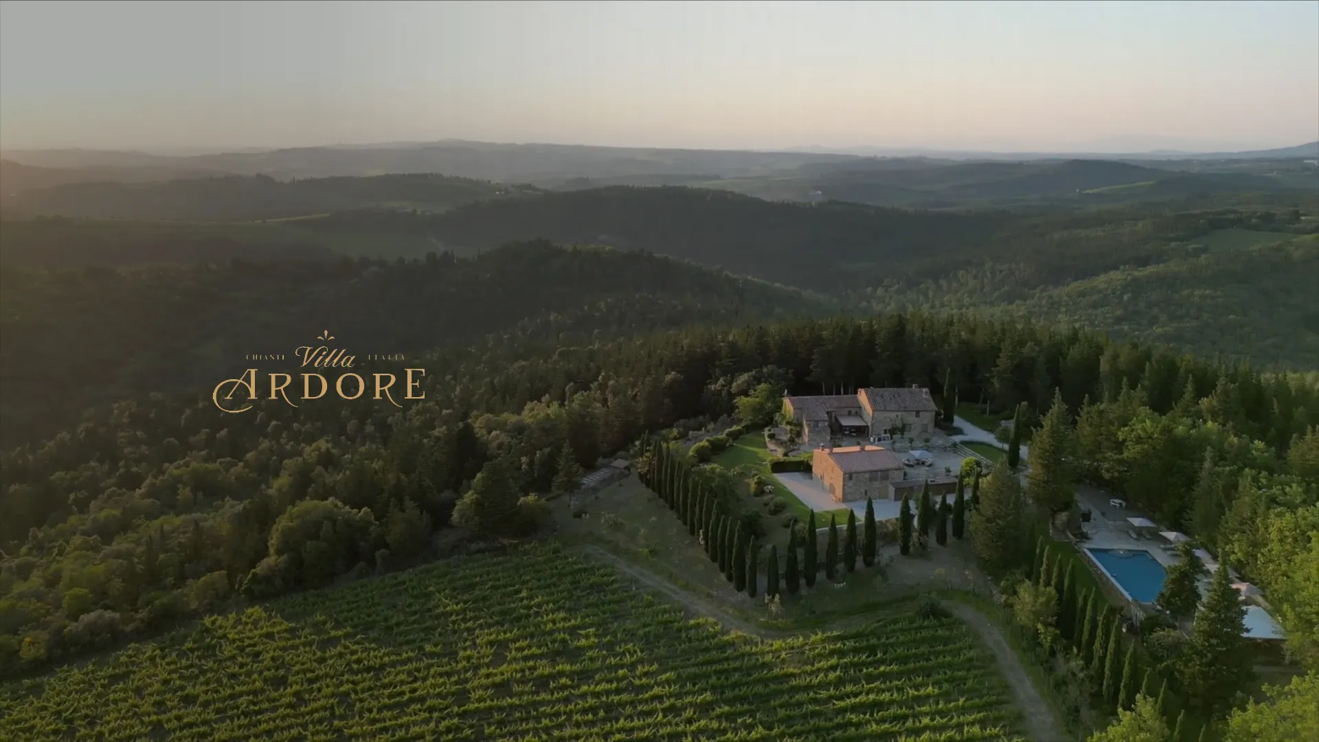 Vídeo corporativo Villa Ardore hotel Chianti Toscana